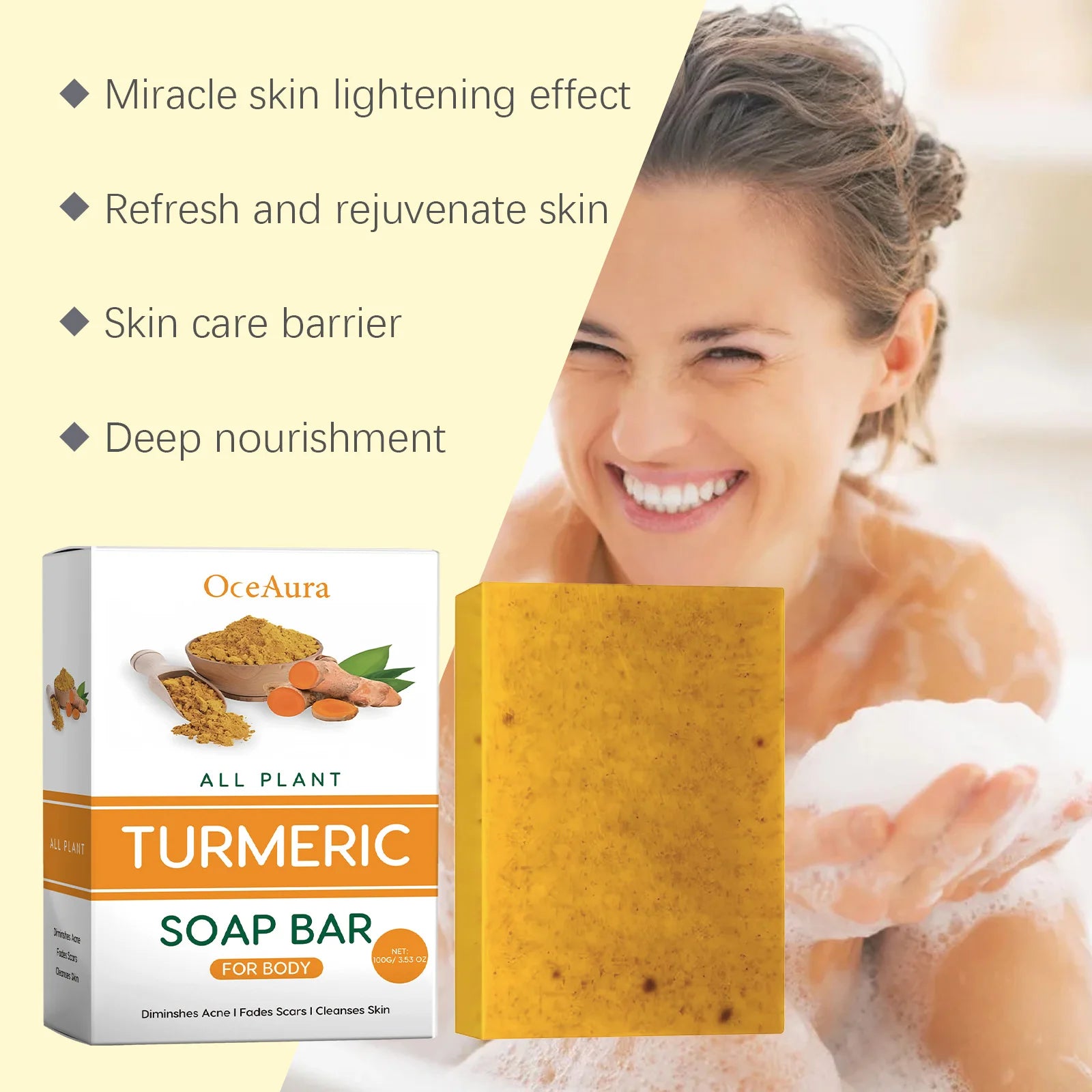 Lemon Turmeric Kojic Acid Soap