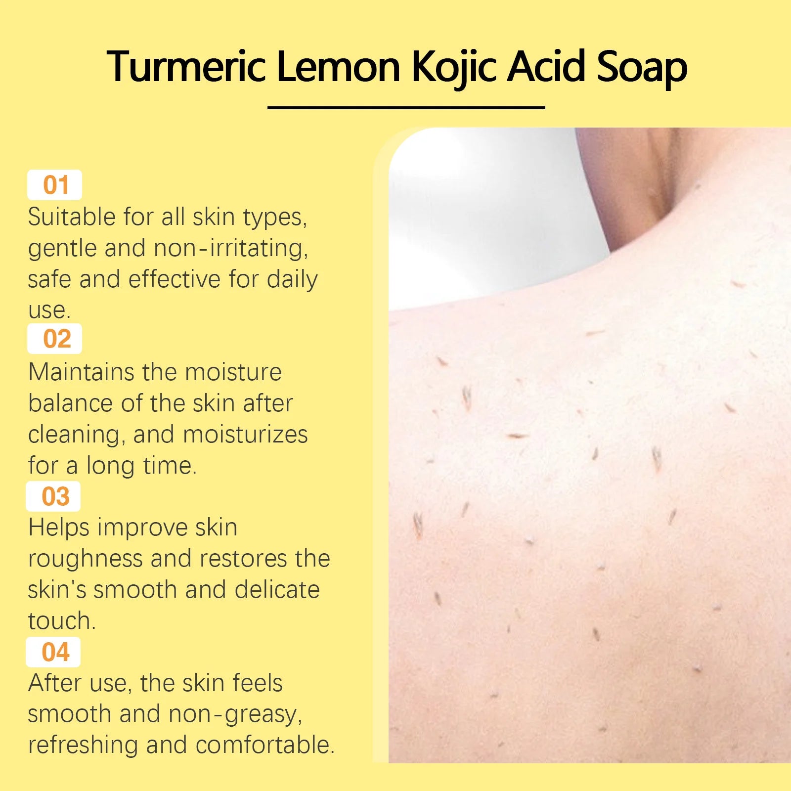 Oceaura Turmeric Lemon Brightening Bath Soap Bar