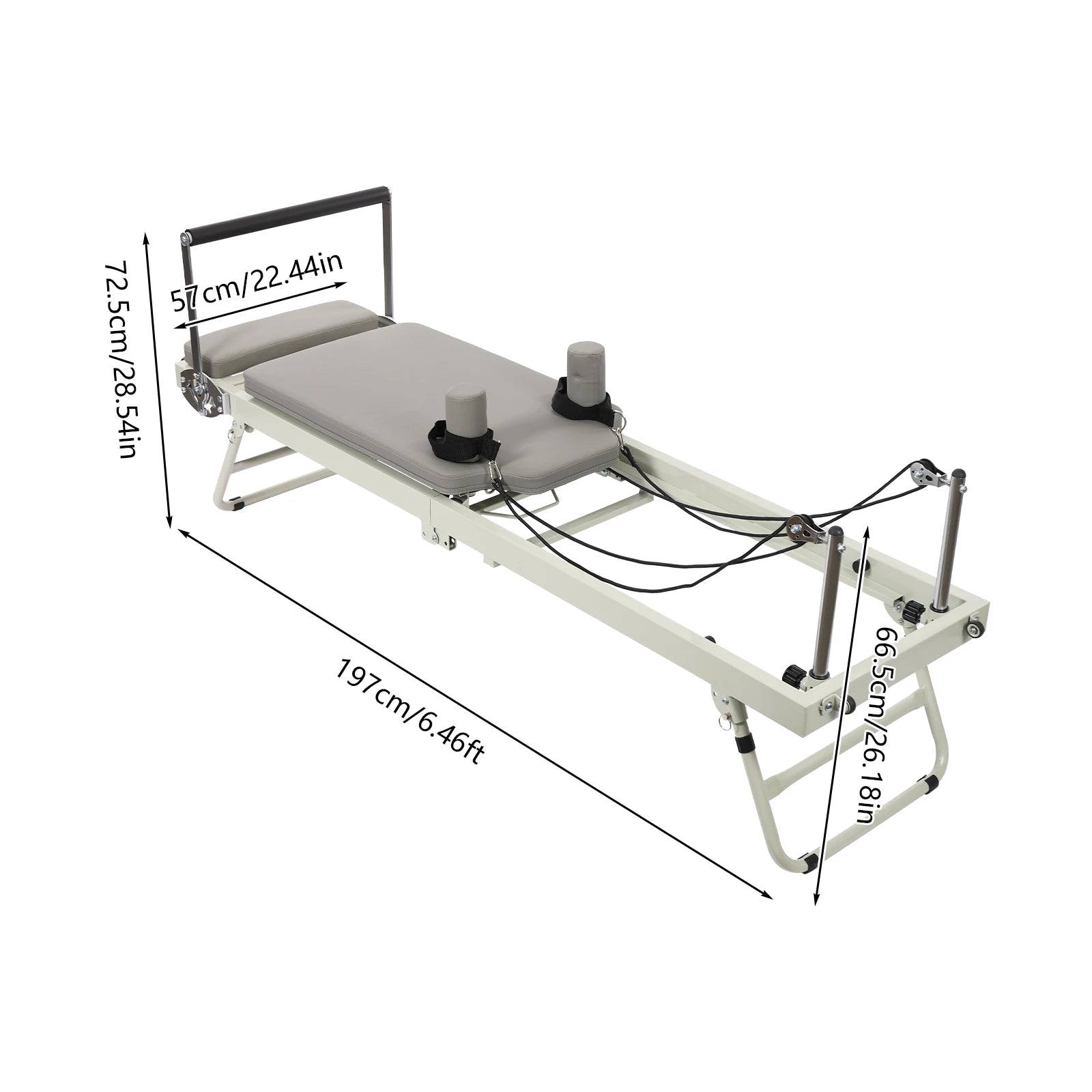 Foldable Steel Pilates Reformer Machine