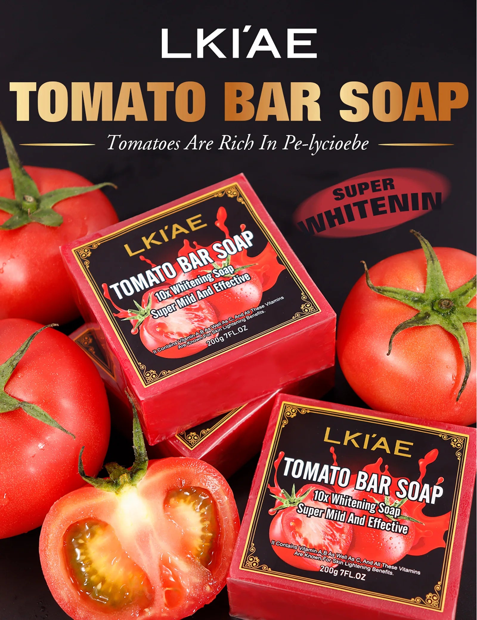 LKIAE Tomato Fruit Handmade Bar Soap