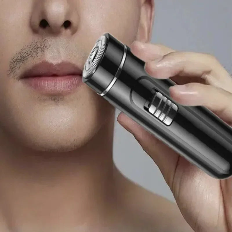 Compact USB Rechargeable Electric Razor for Men