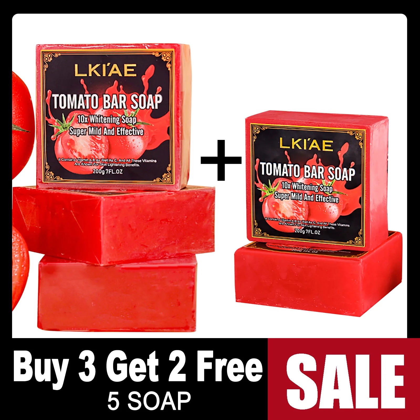 LKIAE Tomato Fruit Handmade Bar Soap