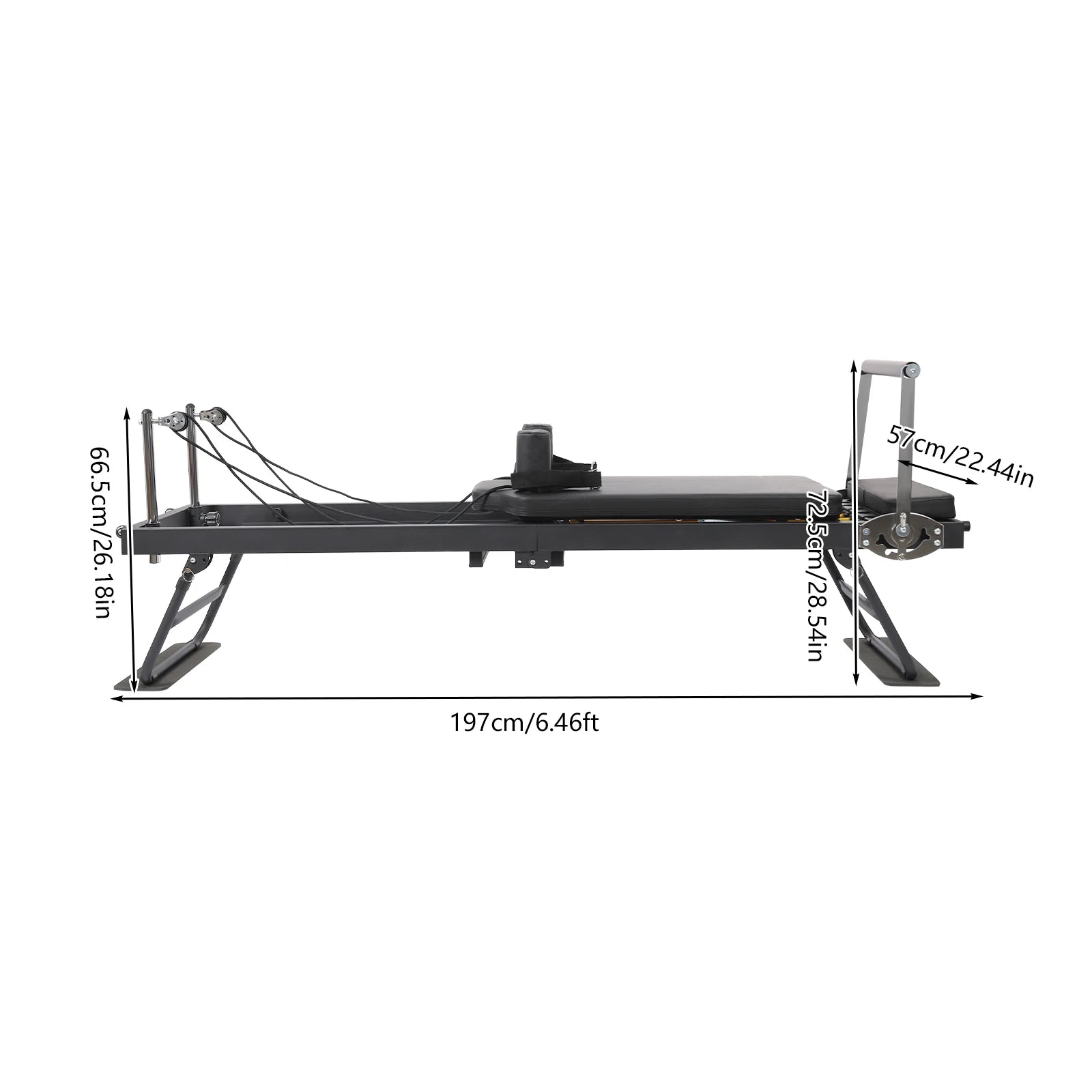 Foldable Steel Pilates Reformer Machine
