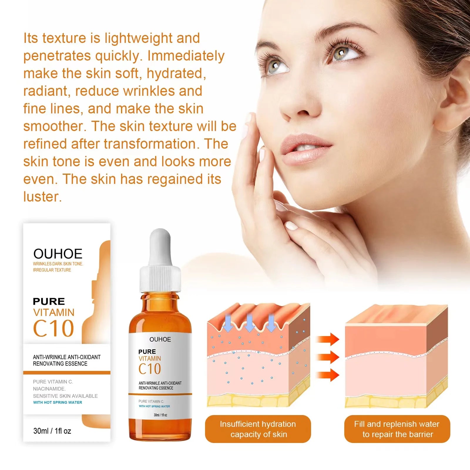 Vitamin C Face Serum – Anti-Aging, Lifting & Brightening Essence