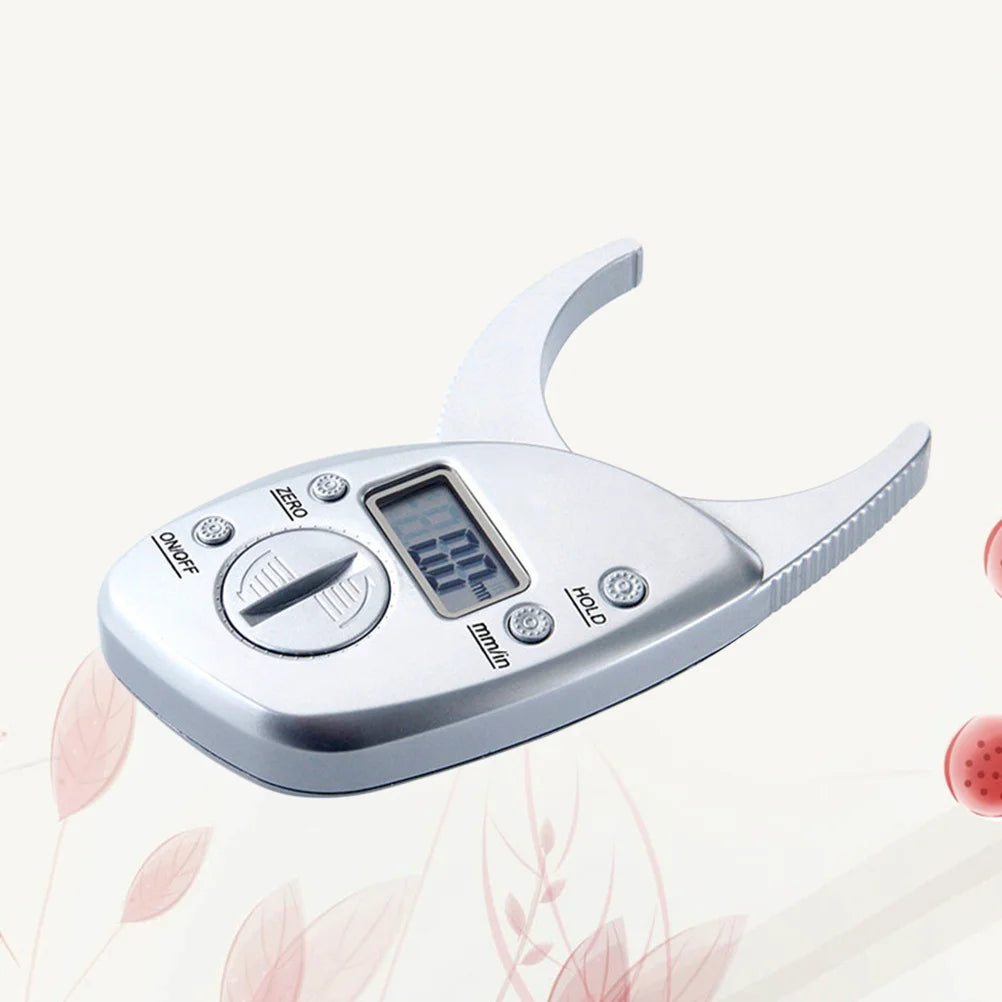 Digital Body Fat Caliper – LCD Display Skinfold Tester Clamp