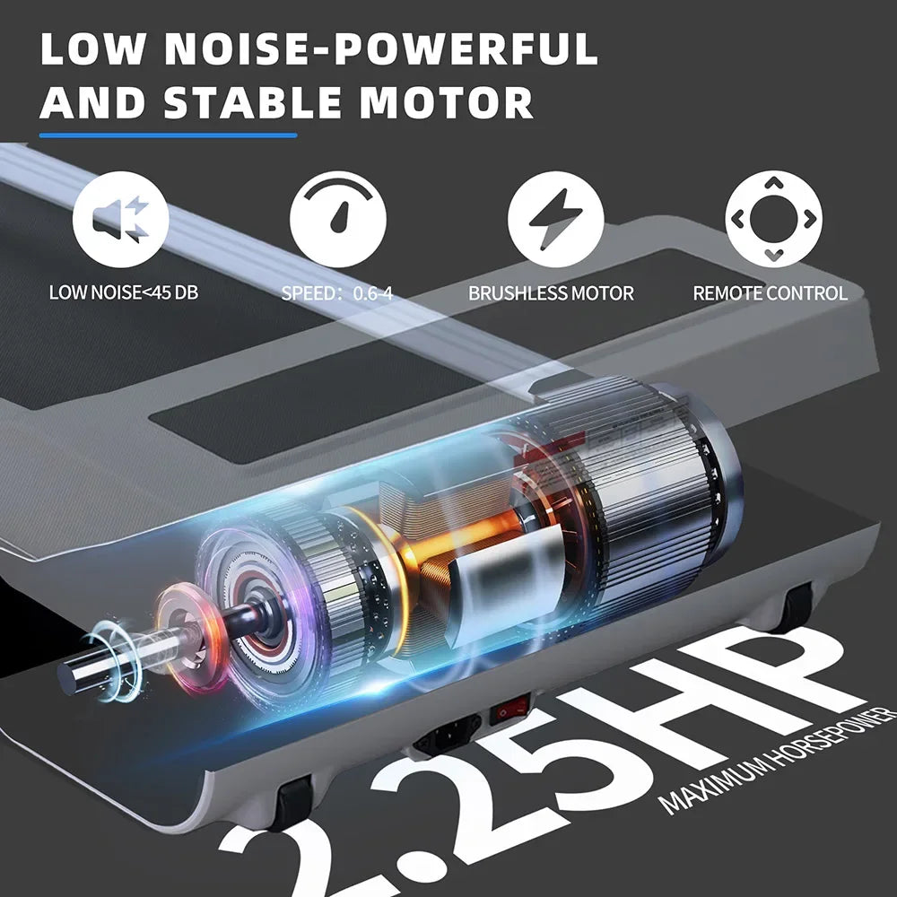 High-Efficiency Brushless Motor Treadmill with LED Display