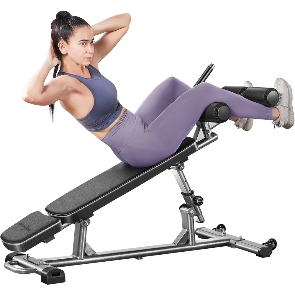 Professional Adjustable Sit-Up Bench with 4 Height Levels