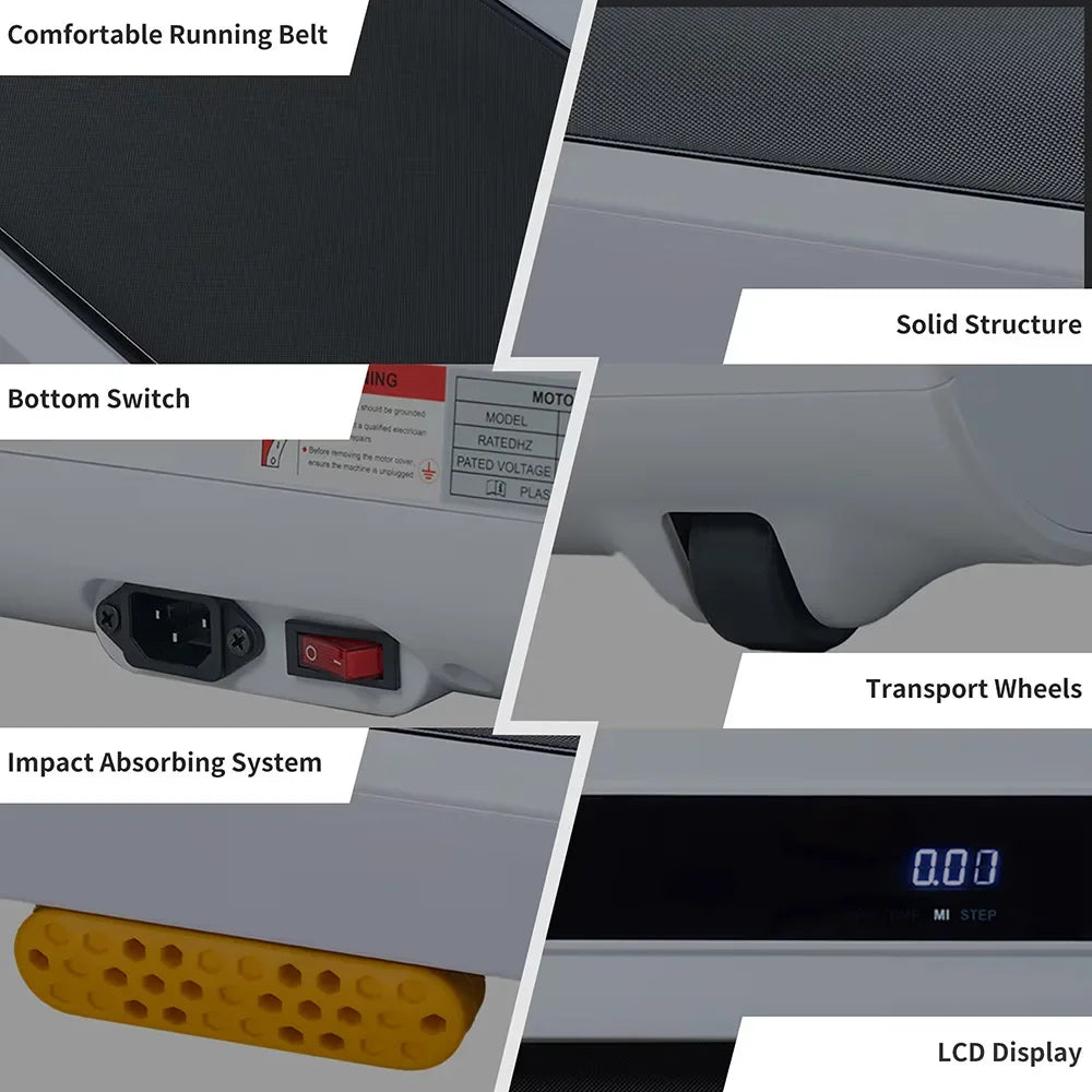 High-Efficiency Brushless Motor Treadmill with LED Display
